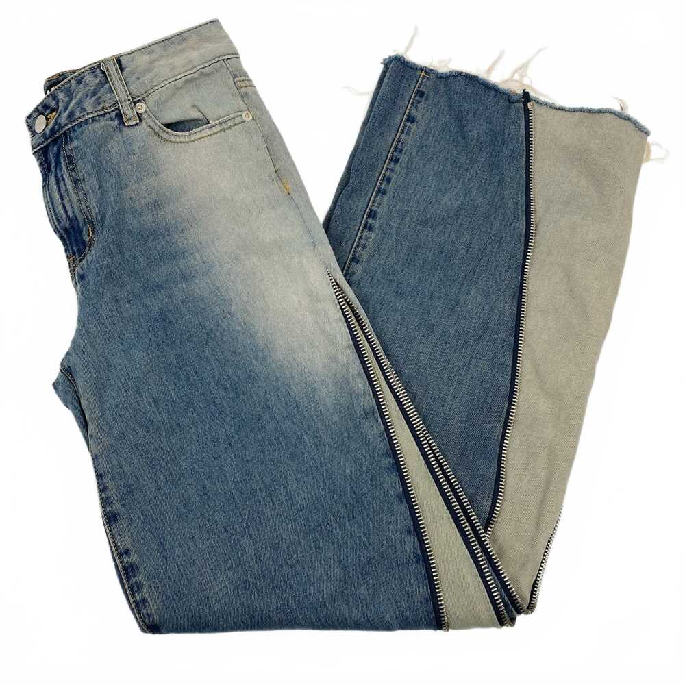 I.AM.GIA Light Wash Zipper Accent Wide Leg Jeans | Women’s XXS Regular